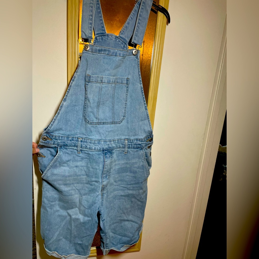 Forever 21 Light Blue Denim Overalls